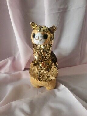 Sequin Llama Plush Toy 9" Aventure Planet